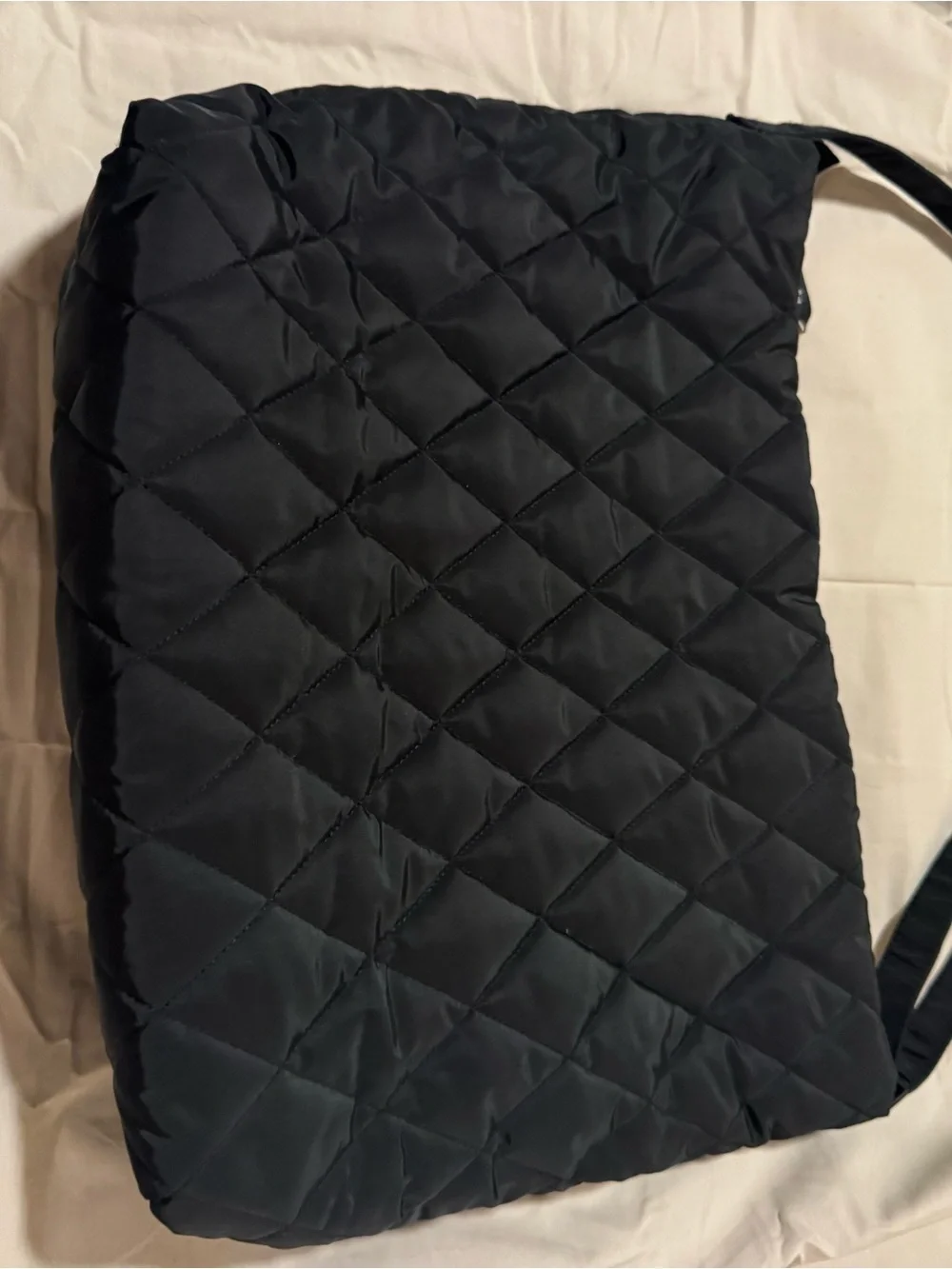 Vera Bradley Black Quilted Performance Twill Crossbody/Tote Bag
